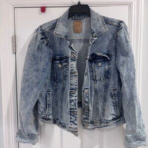 GAP Denim Puff Sleeve Jacket